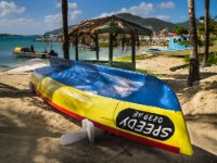 Again, on the beachfront in Philipsburg. This time, I think this boat was purposely placed here as a photo prop for tourists. Still, I coudln&#39;t resist anyway!